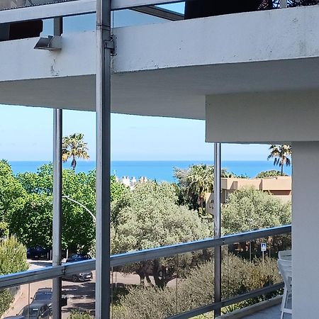Juan Les Pins Tanit Studio Climatise Vue Sur Mer Piscine Antibes Exterior foto